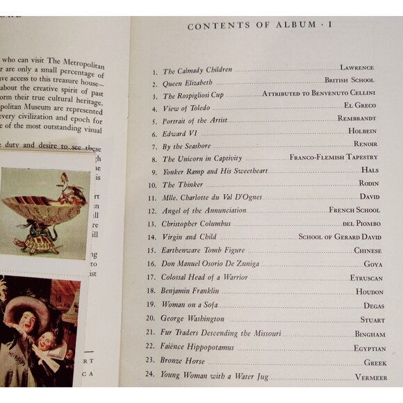 1948 Album #1 The Metropolitan Museum of Art Miniatures, With Unused Stamps - Picture 6 of 13